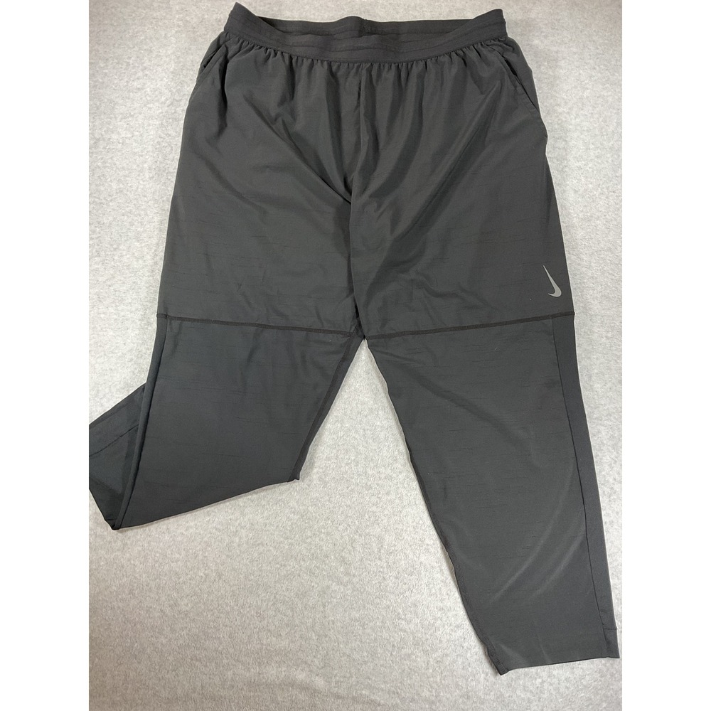 Nike Yoga Dri-FIT Mens 3XL Black Tapered Training Pants CU7378-010 2964